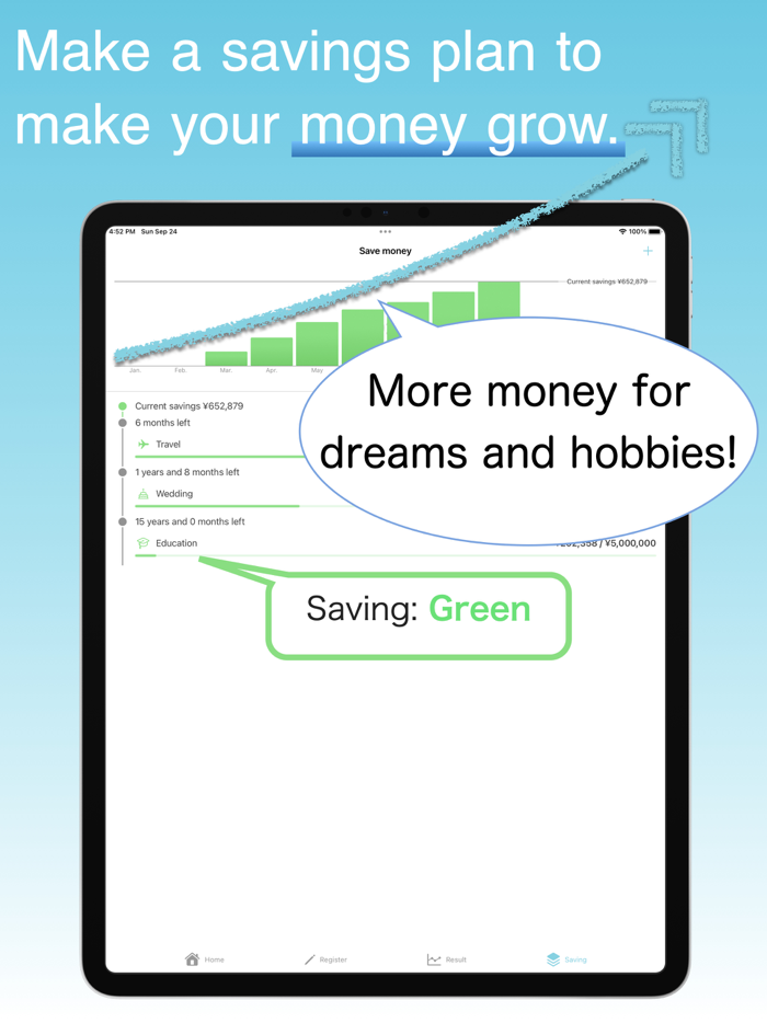 Money Tracker with Saving