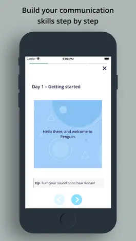 Game screenshot Penguin: Stammering Support apk