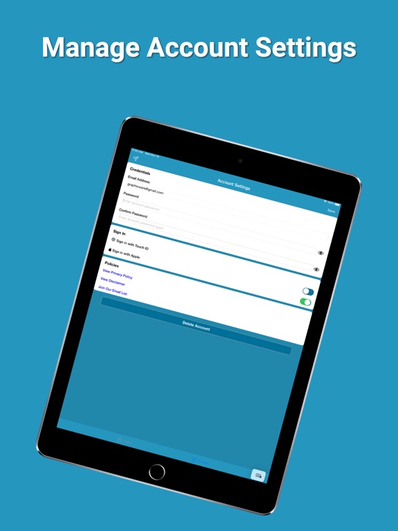 What's My Login? iPad screenshot 7 - Utilities app
