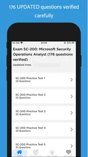 sc-200 exam 2024 iphone screenshot 1