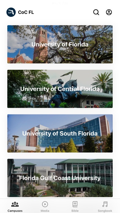 Christians on Campus Florida Screenshot