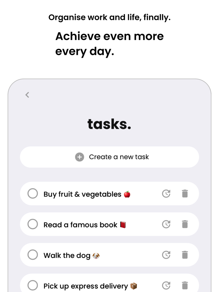 goals. habit and task tracker