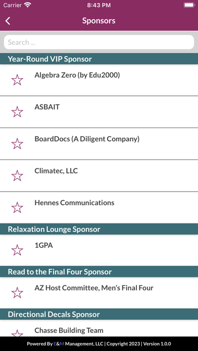 ASBA-ASA Annual Conference Screenshot
