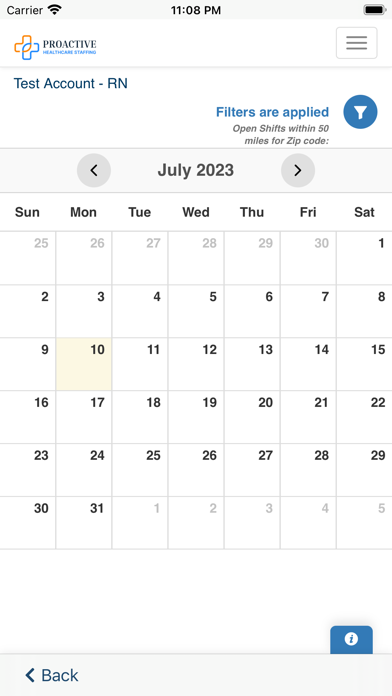 Proactive Healthcare Staffing Screenshot