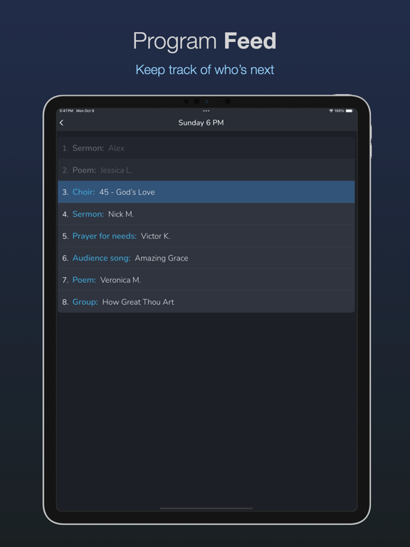 Event Flow Manager iPad screenshot 5 - Productivity app