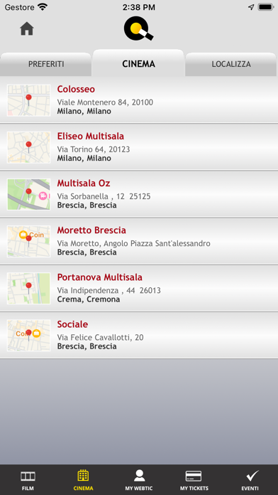 Webtic Il Regno del Cinema Screenshot