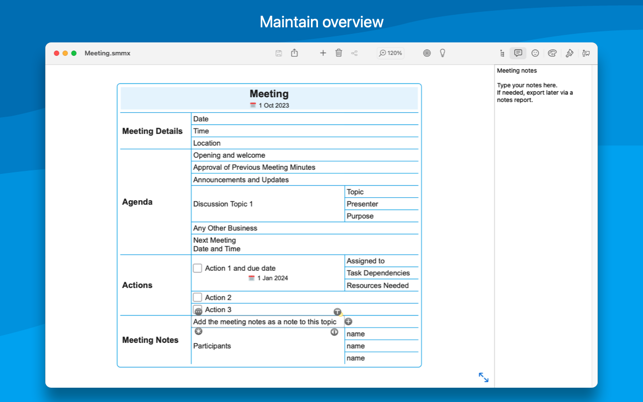 Captura de tela do ‎SimpleMind − Mind Mapping