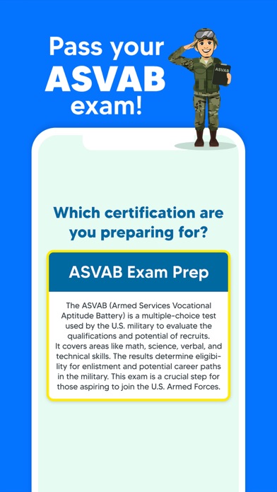 ASVAB Practice Test 2024 Prep Screenshot