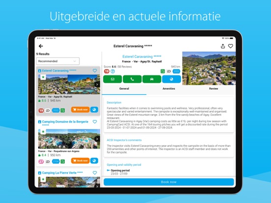 CampingCard ACSI iPad app afbeelding 3