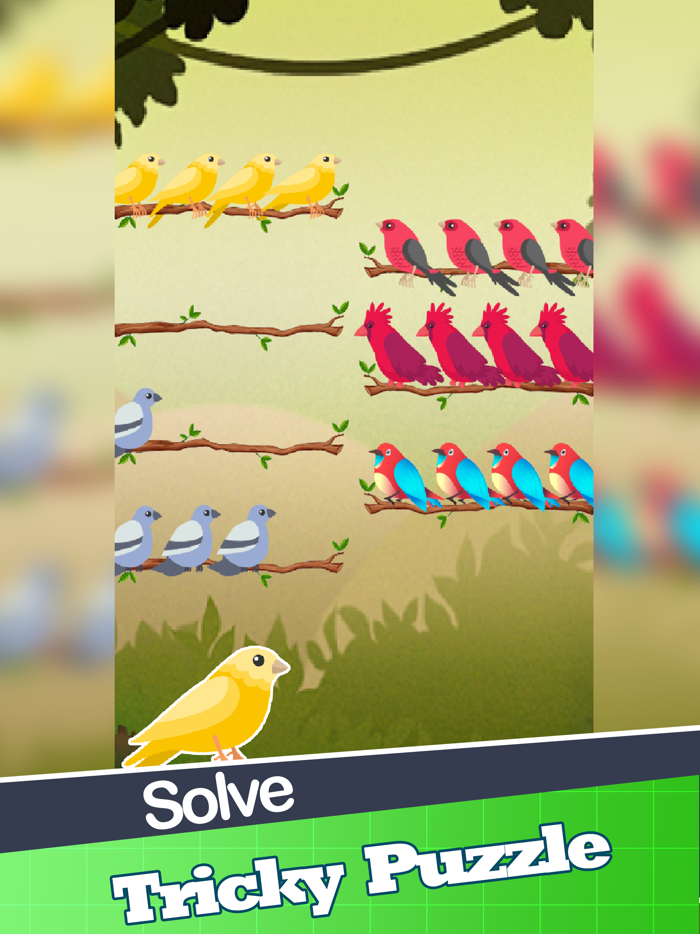 Color Puzzle Sort Bird Game