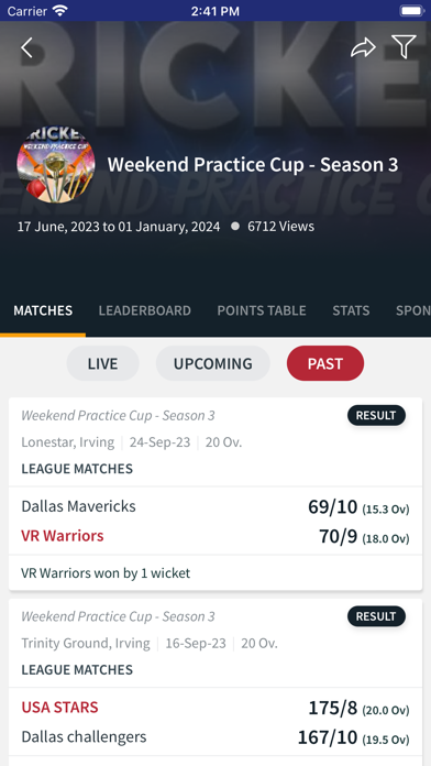 WPC Dallas Cricket Screenshot