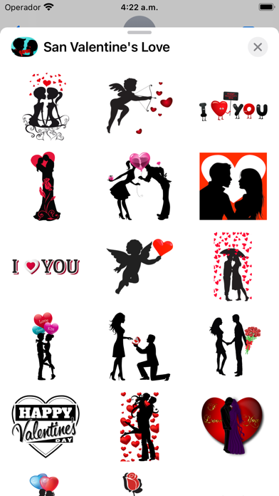 San Valentine's Love Stickers Screenshot