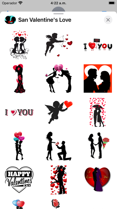 Screenshot #1 pour San Valentine's Love Stickers