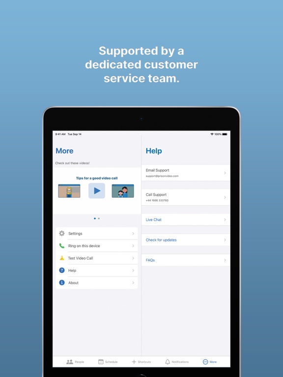 Prison Video iPad screenshot 5 - Social Networking app