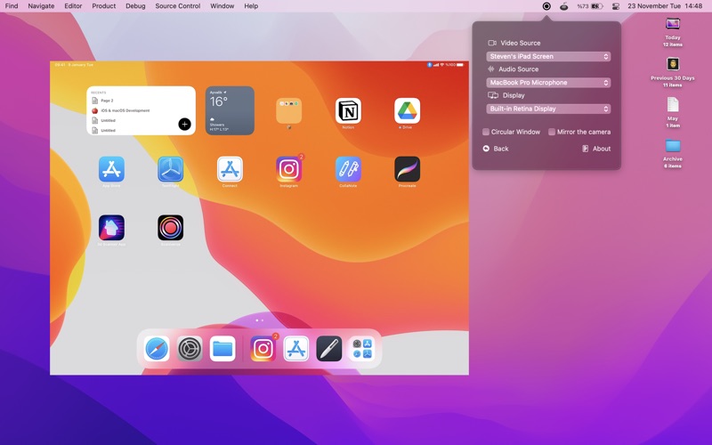 Screenshot #2 pour Rek - Screen Capture with PiP