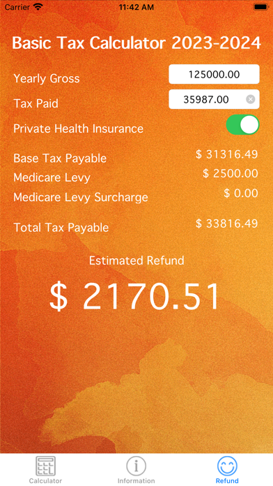 ATO Tax Calculator Screenshot