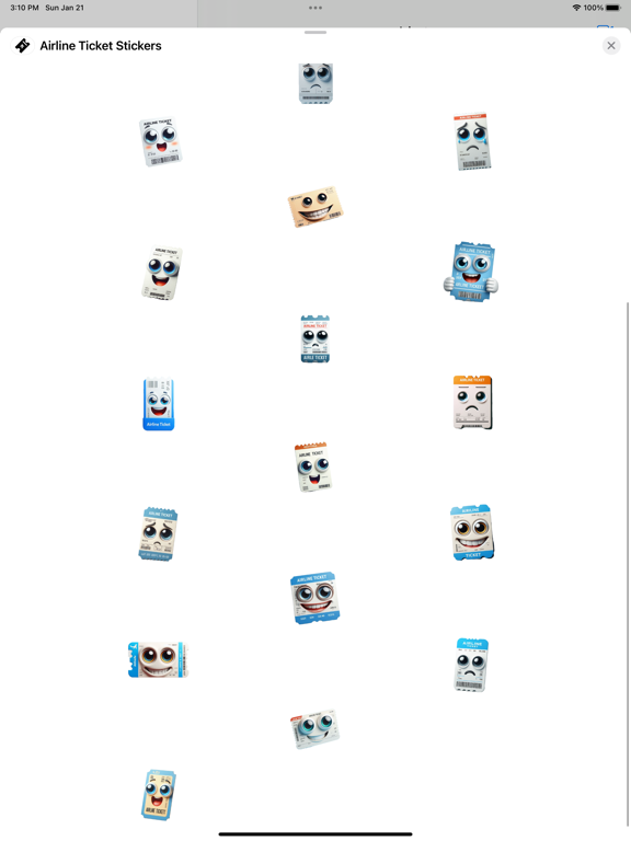 Screenshot #5 pour Airline Ticket Stickers