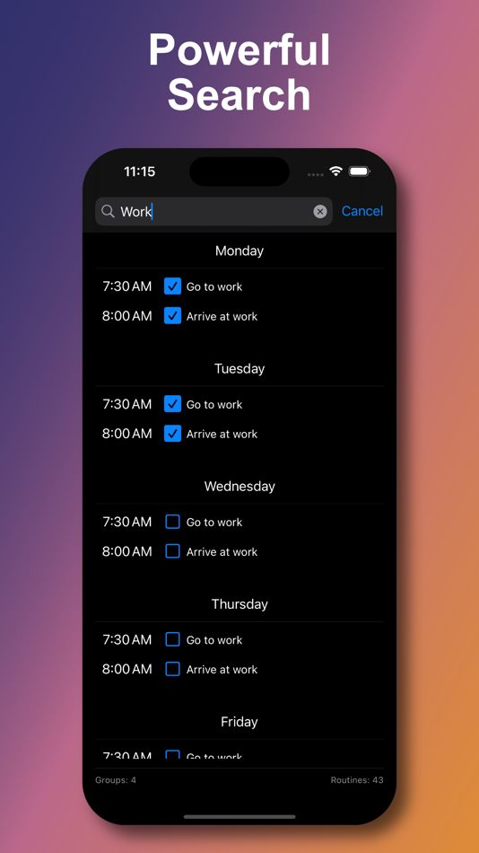 #4. Simple Week Routine (macOS) Podle: Ebey Tech LLC