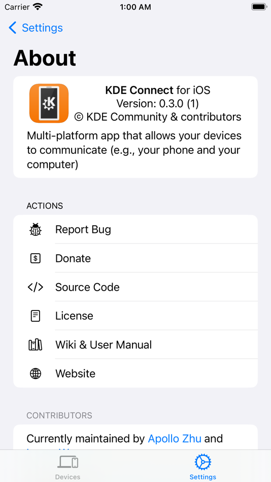 #7. KDE Connect (macOS) 由: KDE e.V.