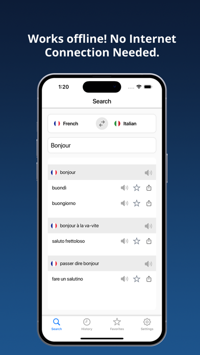 French Italian Dictionary + Screenshot