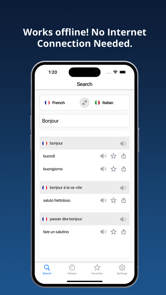 French Italian Dictionary + - 3.1 - (iOS)