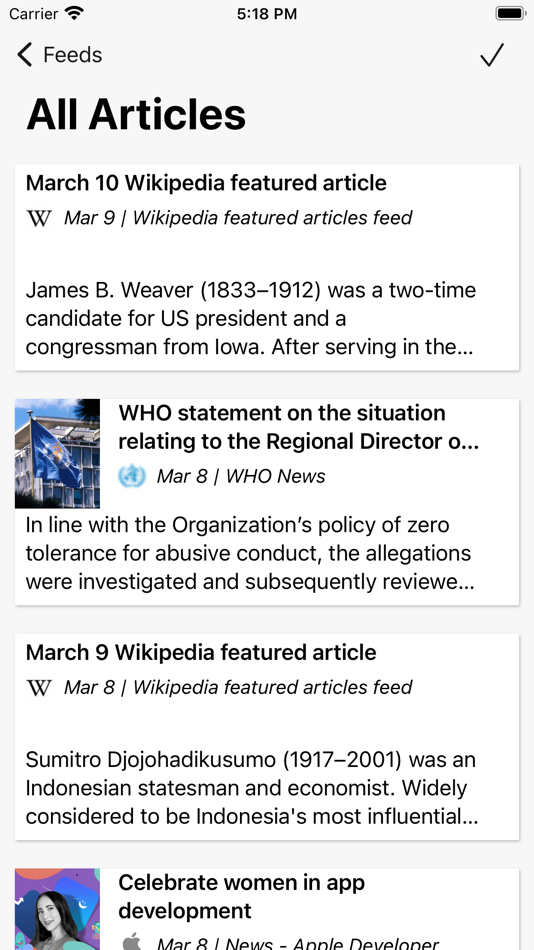 #2. CloudNews - Feed Reader (macOS) 由: Peter Hedlund
