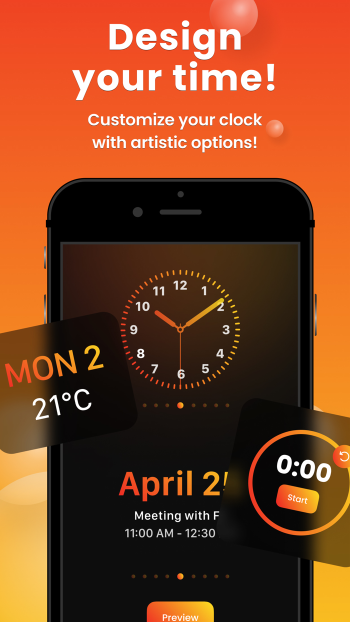 Clocks for StandBy Widget App