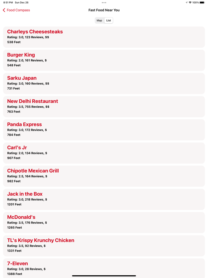 FoodCompass - Find Food Easily