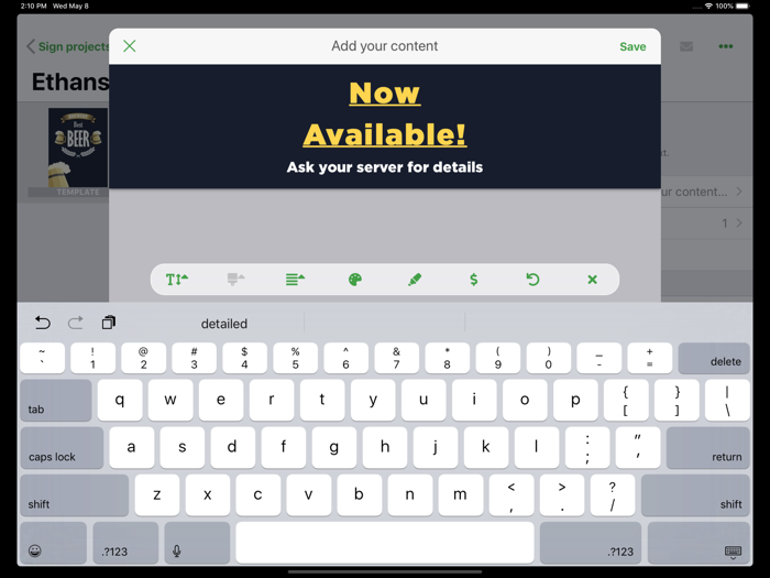 Tagify - Make signage easy