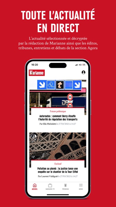 Screenshot #1 pour Marianne - Actualités & Débats
