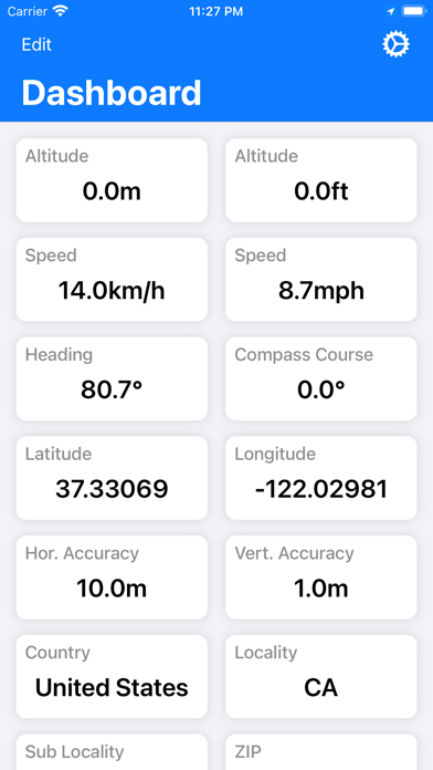 Screenshot #1 pour SkyPilot GPS Dashboard
