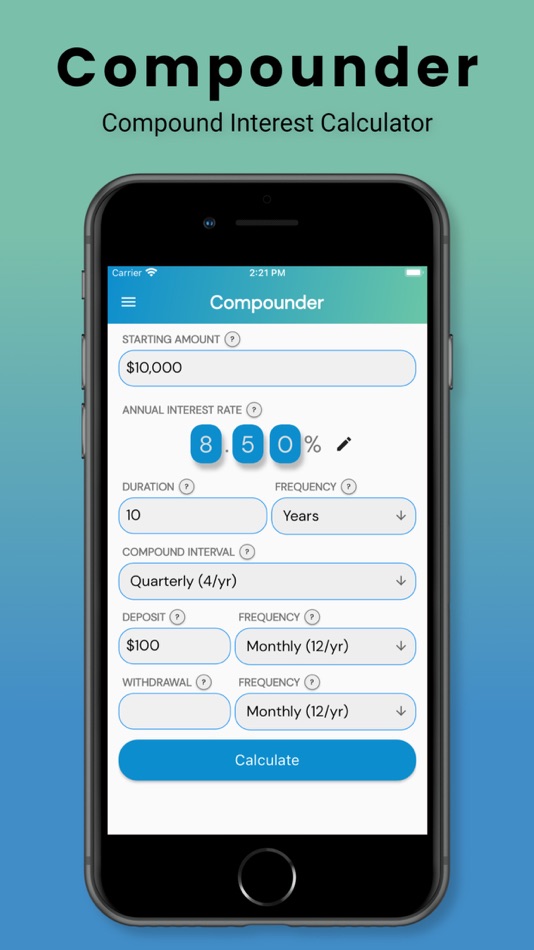 #1. Compounder (iOS) Podle: Adam Maliborski
