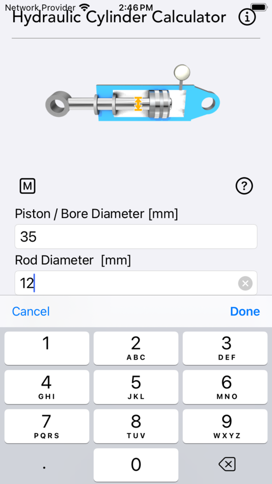 #3. Hydraulic Cylinder Calc (iOS) 由: Nitrio