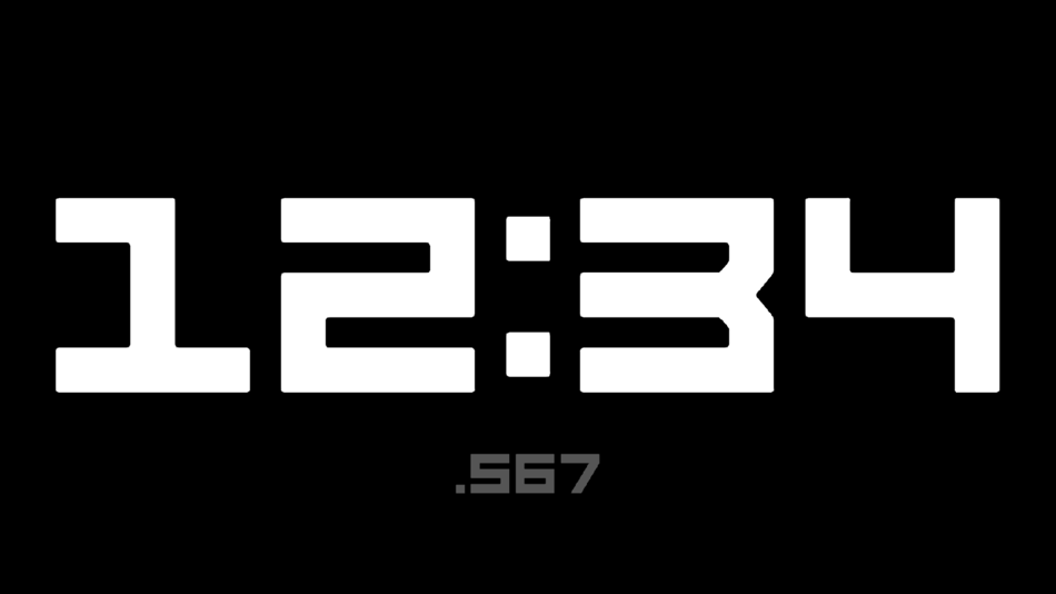 #1. Stopwatch Full Screen (iOS) 由: Dmytro Plekhotkin
