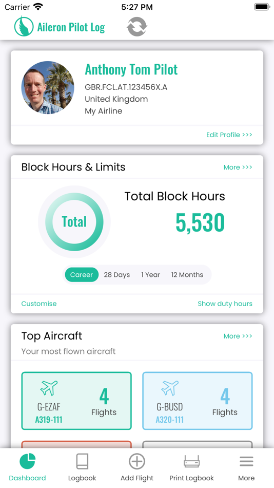 #1. Aileron Pilot Log (iOS) 由: MJICCS