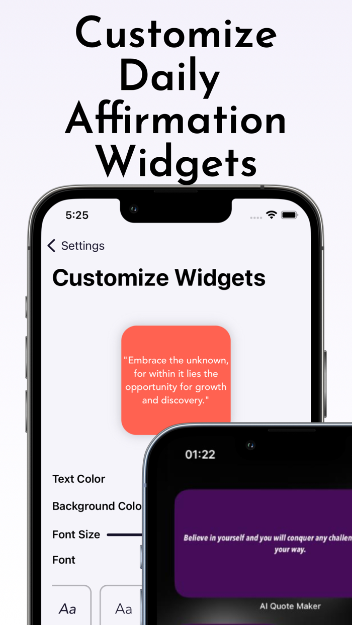 Quote Maker AI iPhone Widgets