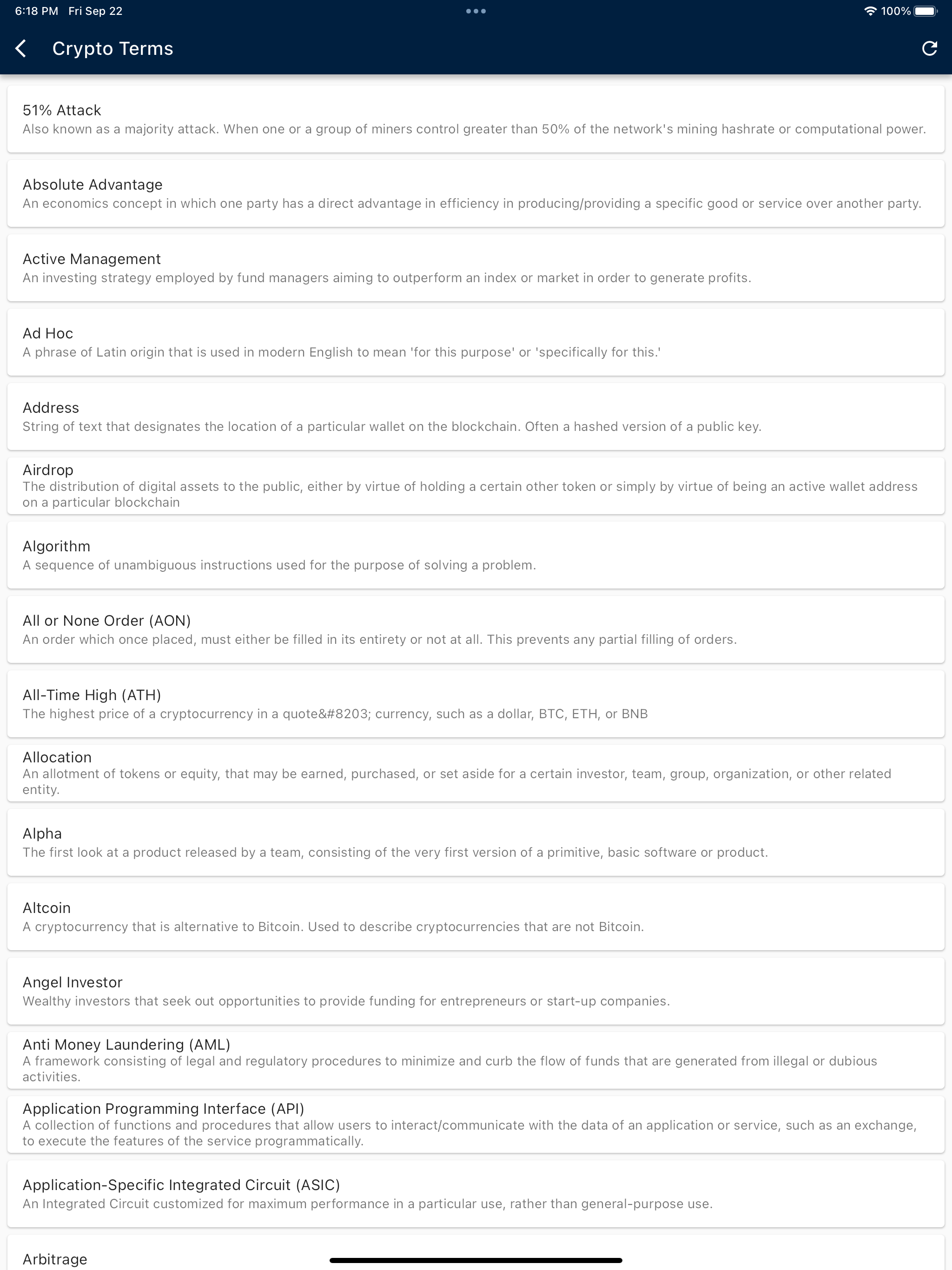 Crypto Insights - Price & Info
