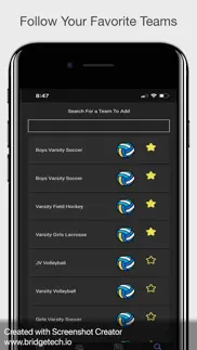 fieldston sports iphone screenshot 2
