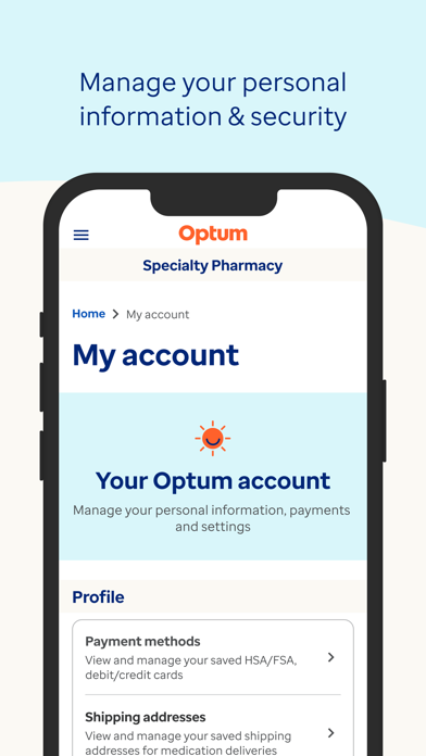 Optum Specialty Pharmacy Screenshot