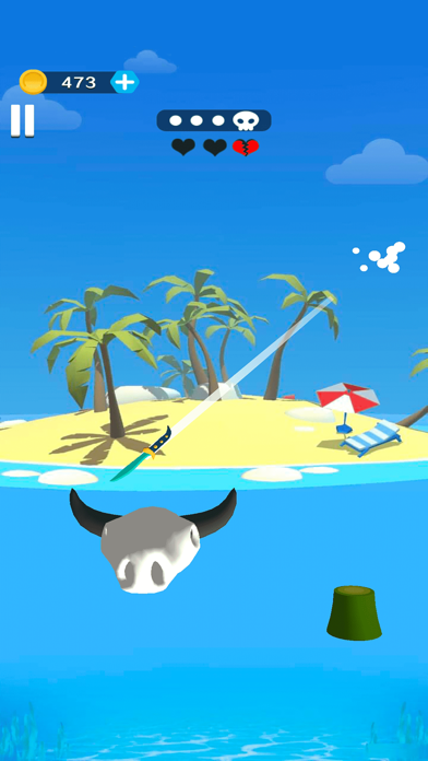 Flying Knife - 3D Cutting Game Screenshot