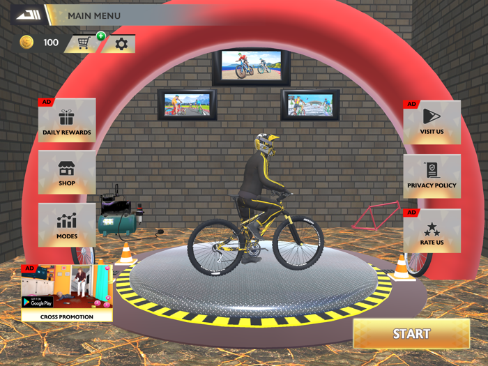 Offroad Bicycle Stunt Riding