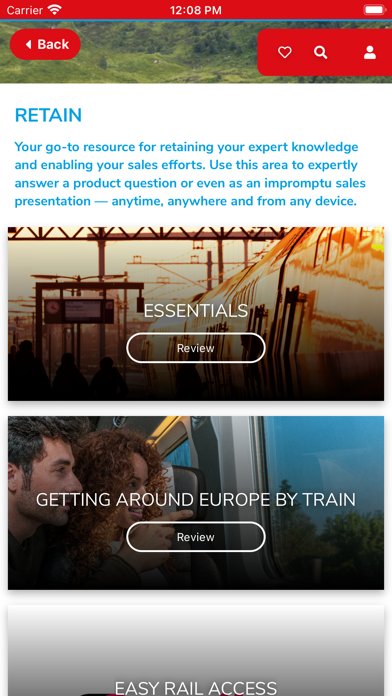 TRAC, by Rail Europe Screenshot