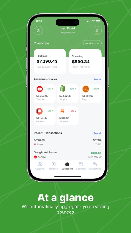 Benji: Your earnings dashboard