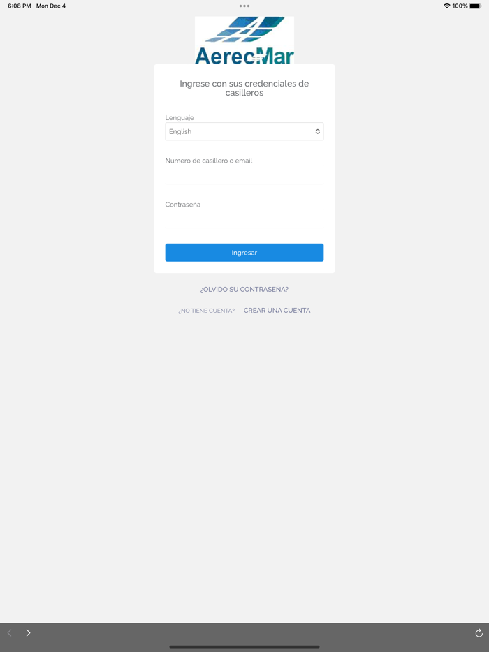 AereoMar App de Casilleros