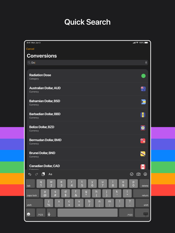 Fancy Units Converter iPad screenshot 5 - Utilities app