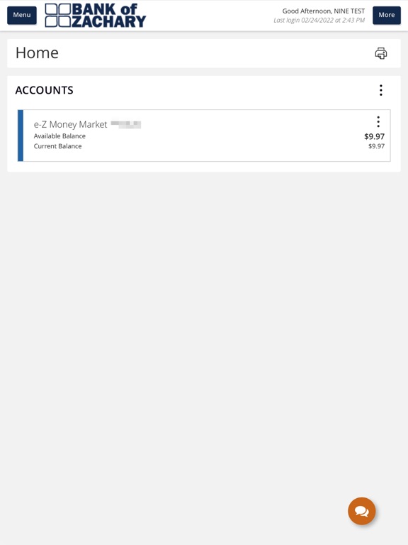 Bank of Zachary Mobile Plus iPad screenshot 4 - Finance app