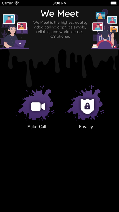 We Meet - Video Conferencing Screenshot