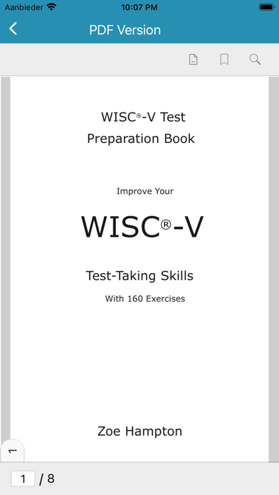 WISC-V Test Preparation Screenshot