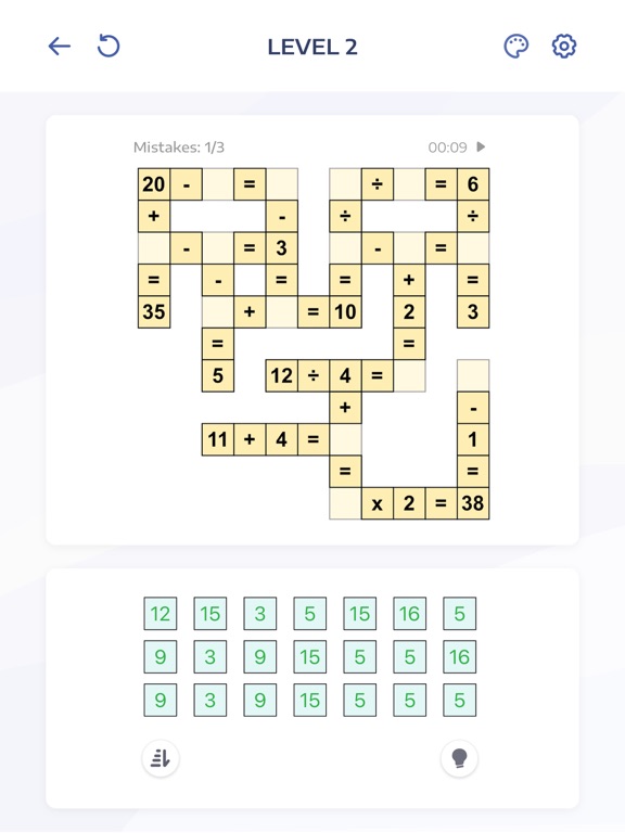 Math Puzzle Games - Cross Math iPad app afbeelding 4