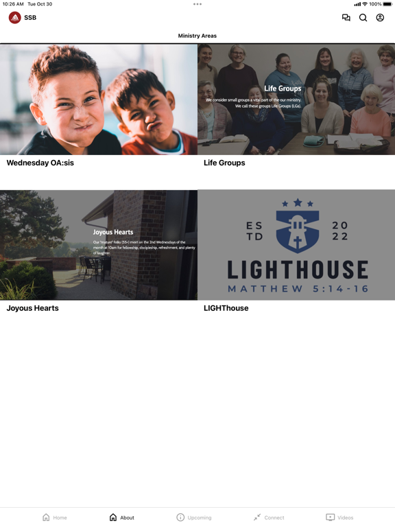 Standing Stone Bible Church iPad screenshot 2 - Education app